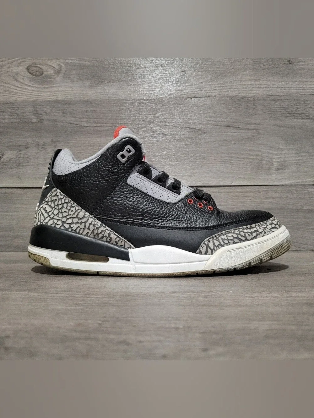 Air Jordan 3 Retro Black Cement 2017 Size 10 Basketball Shoes